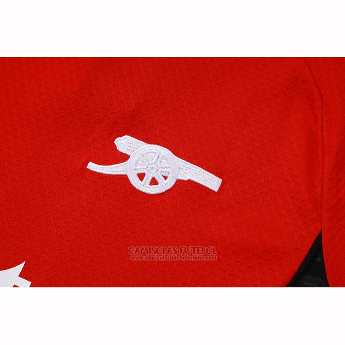 Fato de Treino Arsenal Manga Curta 2025-2026 Vermelho - Calcas Curta